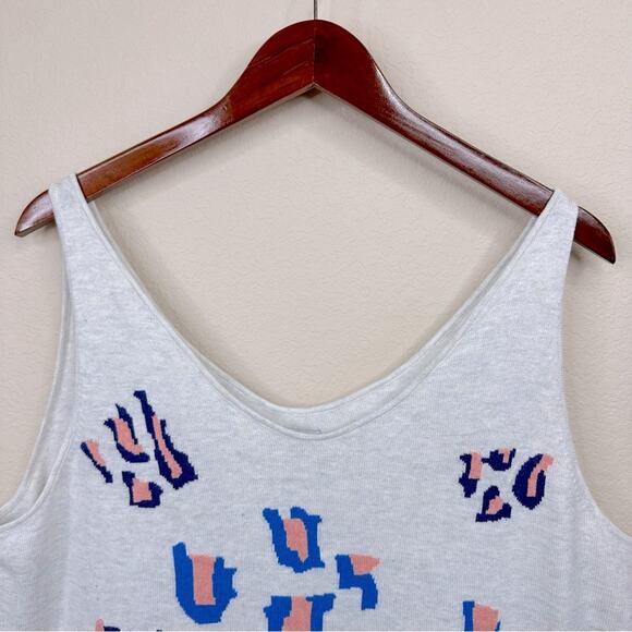 NWT  NIC + ZOE ABSTRACT ANIMAL VITAL BLUE MULTI TANK Women’s Size XL - Picture 5 of 15